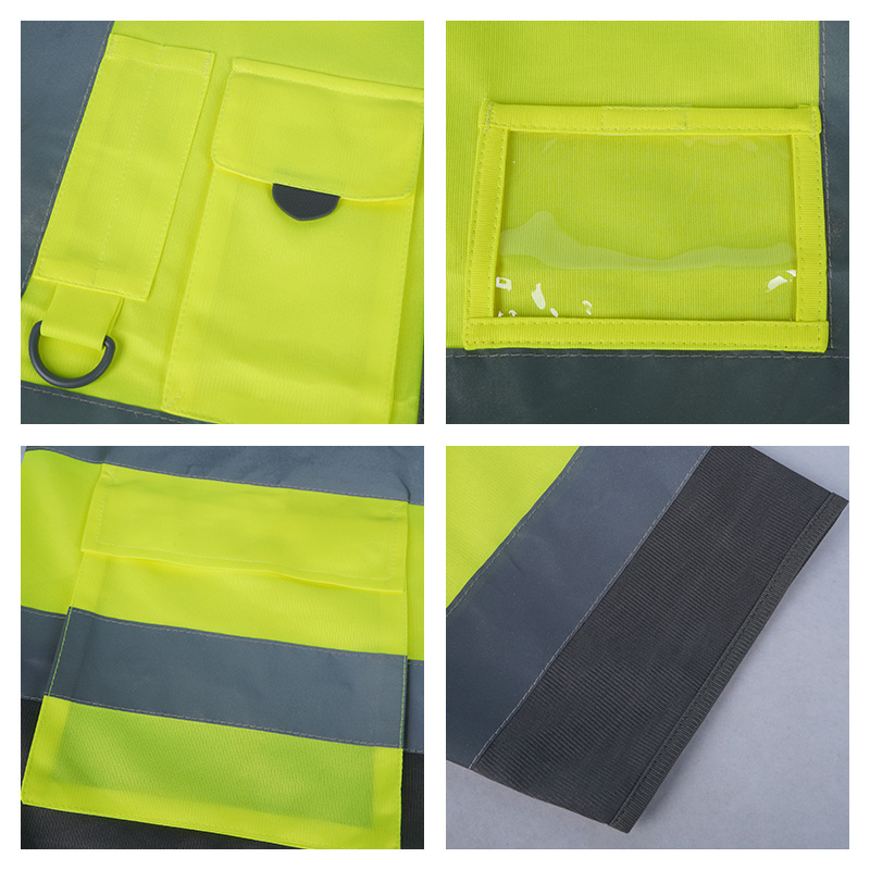 Class 3 long sleeve ANSI/ISEA ENISO20471 reflective safety vest high visibility vest