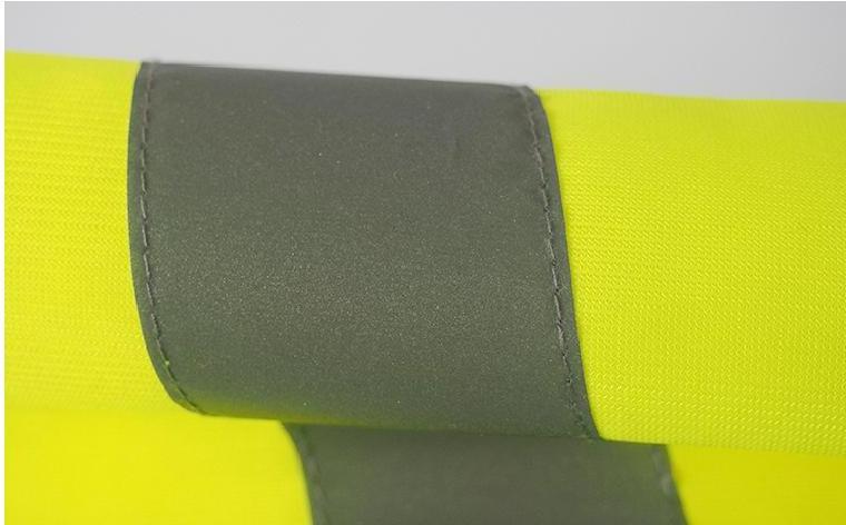 100% Polyester Traffic Products Security Guard Uniform  Reflective Safety Vest With Zipper