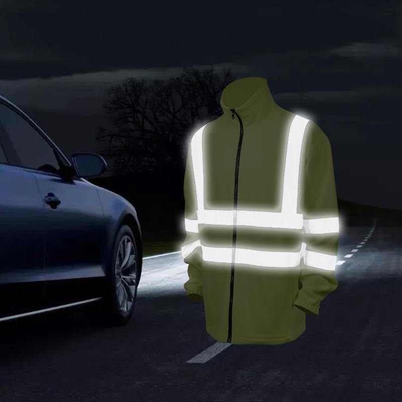 LX Hot Sale Hi-vis Reflective Fleece Jacket High Visibility Safety Jacket For Man