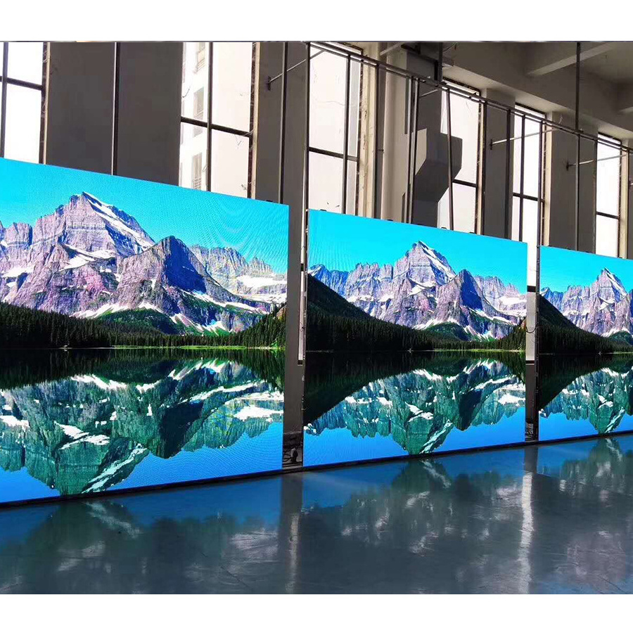 Factory price cabinet size 500mm x 500mm/ 500mm x 1000mm high image quality Indoor rental curved led display/screen P3.91 P4.81