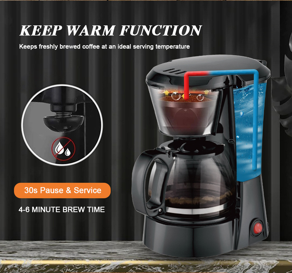 Machine Automatic 10-12 Cups Drip Coffee Maker Machine Vending Maker For 10-12 Cups Electric Smart Other Coffee Maker Machine