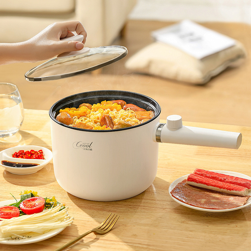 24 Volt 5L Chinese Multi-Function Portable Non-Stick Cooker Pan Hotpot Multifunction Mini Cooking Electric Hot Pot