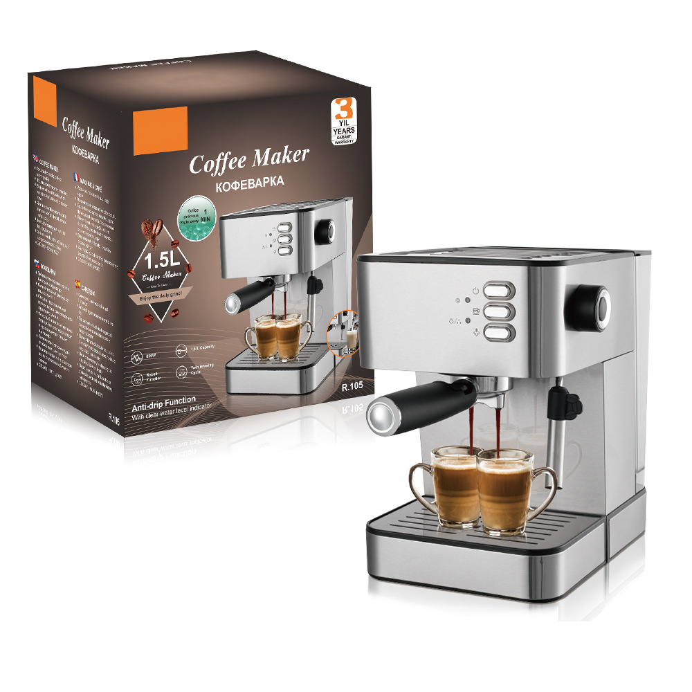 Turkish Super Automatic Espresso Coffee Making Machine Commercial 9Barista Espresso Machine With Milk Tank Frother Coffee Maker