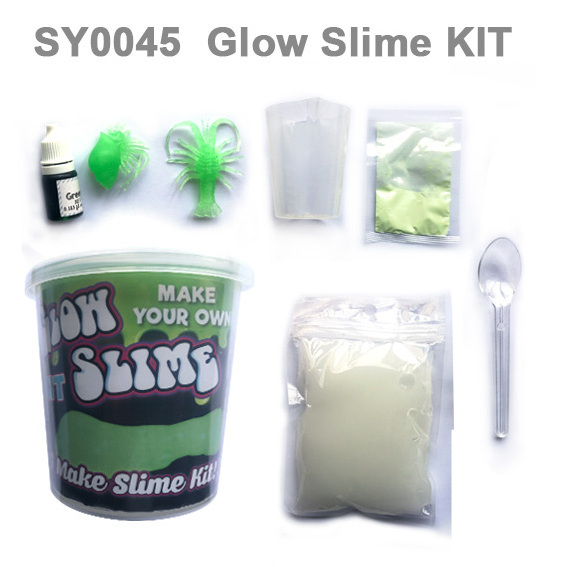 Toys Glitter Soft Foam Crazy Scented Making Kit Color Slime Box Transparent Glow Slime KIT Activator Glue For Slime