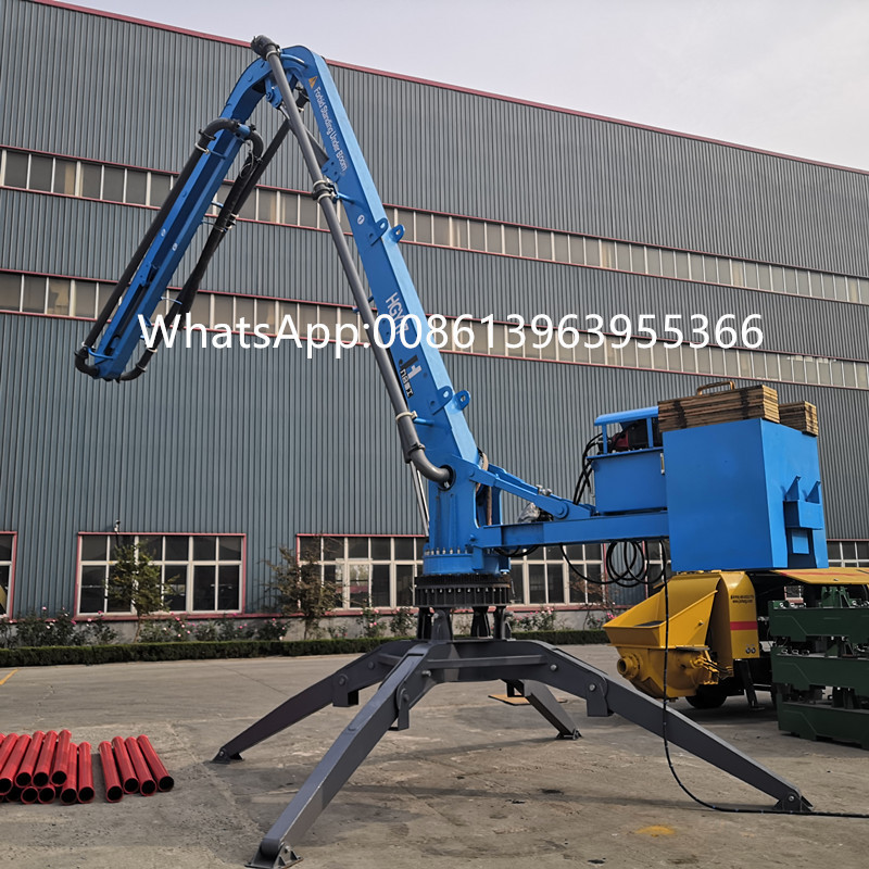 CE certification hot sale 15/17m mobile concrete placing boom hydraulic mortar placing boom pump