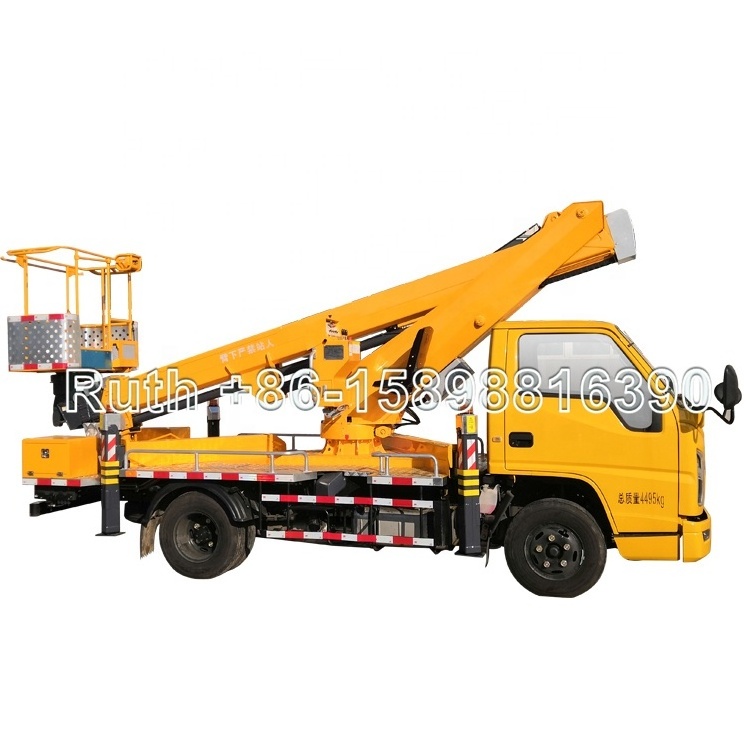 China High-altitude Operation Trucks factory JIUHE bucket trucks 21m 23m 25m 29m 38m 45m basket lifts