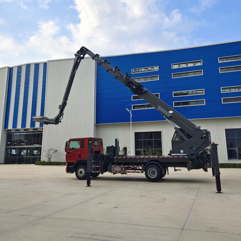 JIUHE 45VK Truck Mounted Aerial Telescopic Manlift Bucket Lift Truck China Aerial Working Platform Truck