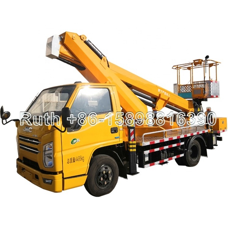 China High-altitude Operation Trucks factory JIUHE bucket trucks 21m 23m 25m 29m 38m 45m basket lifts