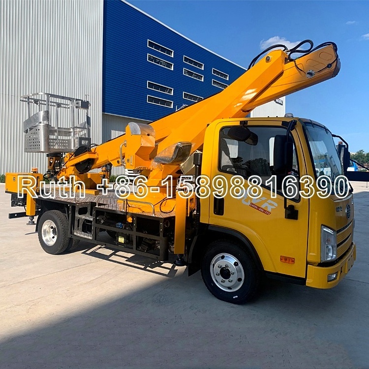 China High-altitude Operation Trucks factory JIUHE bucket trucks 21m 23m 25m 29m 38m 45m basket lifts