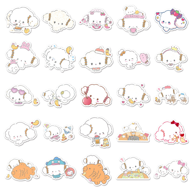 51PCS High Quality Kawaii Waterproof Anime Sanrio Sticker Custom Cogimyun Custom Stickers