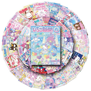 51 PCS Factory Sale Anime Custom Sticker Printing Die Cut  PVC Cartoon Sanrio poster Sticker