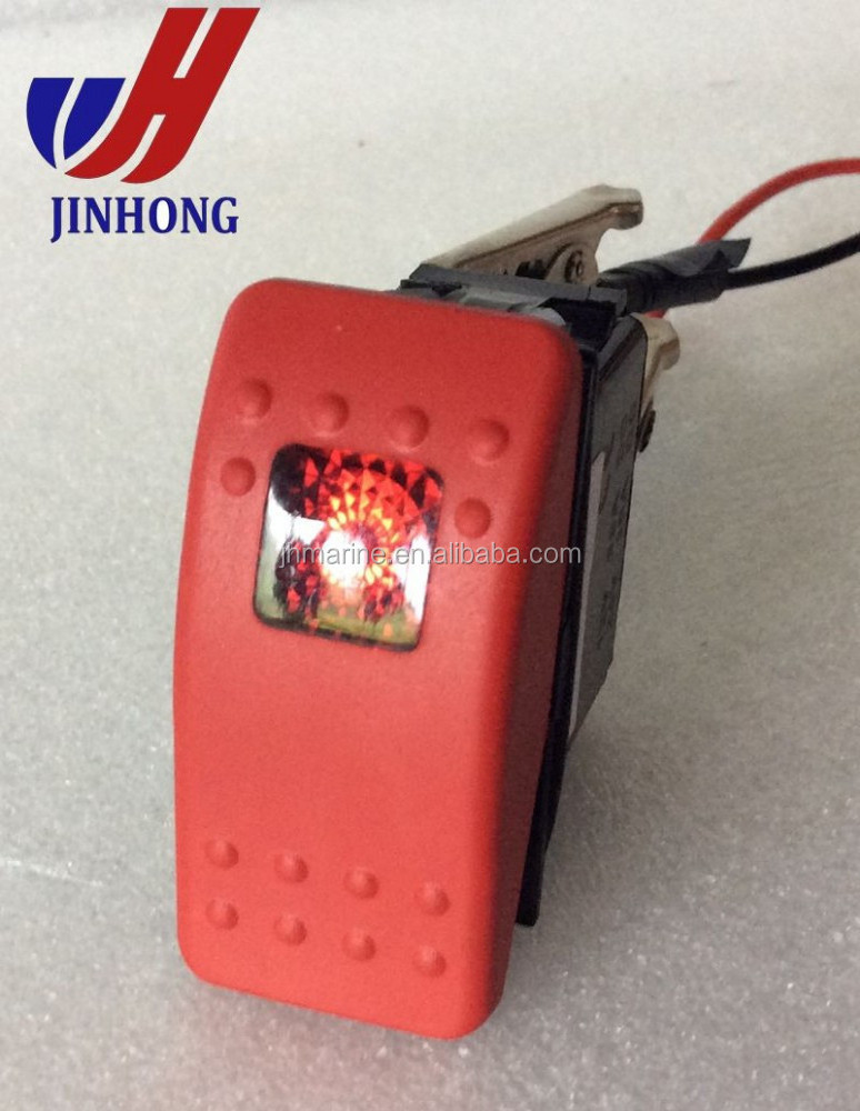 Marine waterproof Rocker switch 12V 24V ON/OFF laser switch