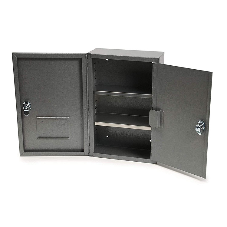 JH-Mech Double Door Configurable Shelves Safe Storage Multiple Uses Safely Store Metal Heavy Duty Steel Garage Tool Cabinet