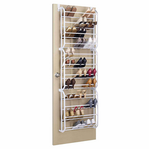 JH-Mech Wall Hanging Closet Shoe Rack Shelf 12Layers Storage Stand 12-Tier Over The Door Shoe Rack Organizer