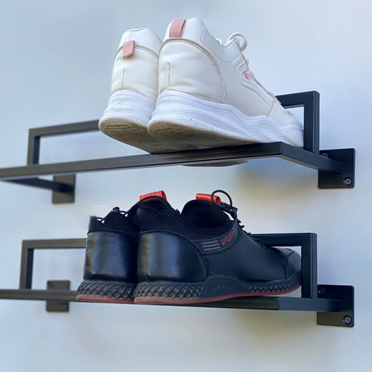 JH-Mech Shoes Holder For Space Saving Over The Door Shoe Organizer For Closet Camper Wall Mounted Shoe Rack