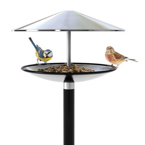 JH-Mech High Quality Bird Feeder for Outdoor Weatherproof Stainless Steel Freestanding Wild Bird Feeding Station