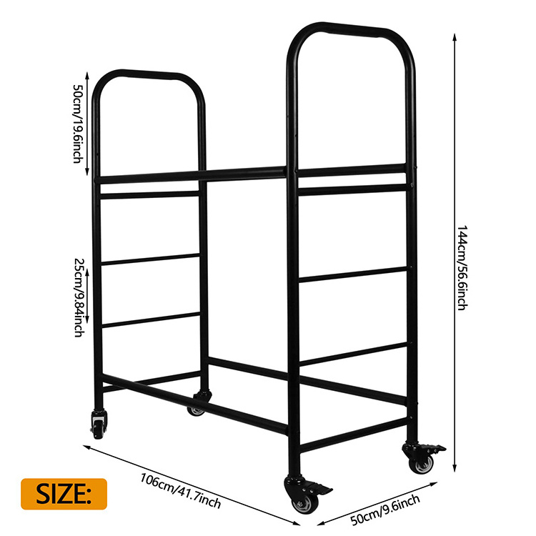 JH-Mech Car Tire Display Rack With 4 Wheel Removable Workshop Storage Stand Adjustable Metal Truck Tire Holder Racks