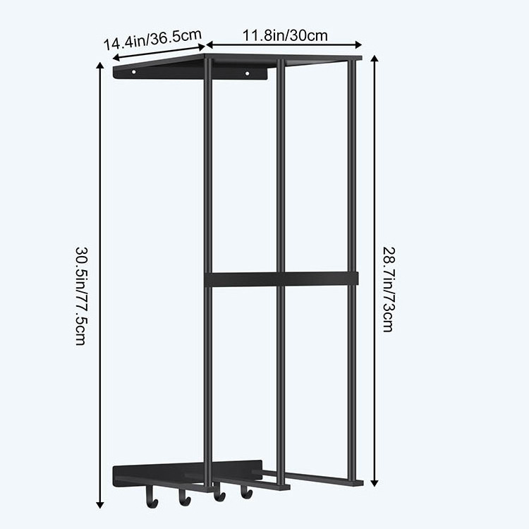 JH-Mech Camping Chair Wall Storage for Garage Heavy Duty Metal Camping Chair Storage Rack Wall Mount Tool Storage Rack