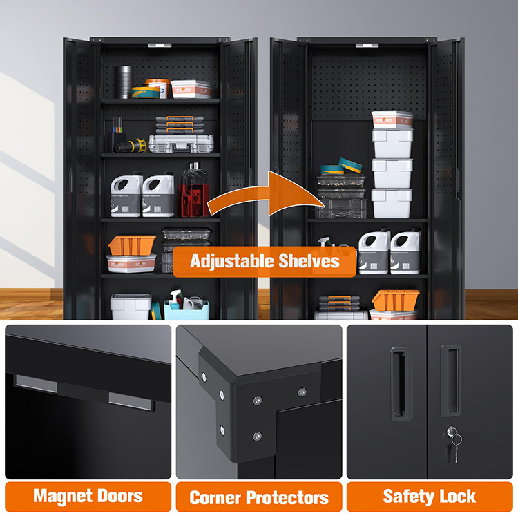 JH-Mech Design Weight Capacity High Quality Material Practical Multiple Uses Rectangular Metal Tool Storage Cabinet