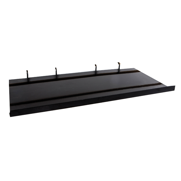 JH-Mech OEM New Multi-Purpose Tidy Storage Straight And Slant Solid Black Coating Stainless Steel Slatwall Shelf