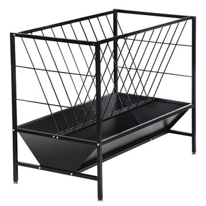 JH-Mech Livestock Feeding Trough Quick to Assemble 45 Gallon Galvanized or Powder Coated Hay Feeder