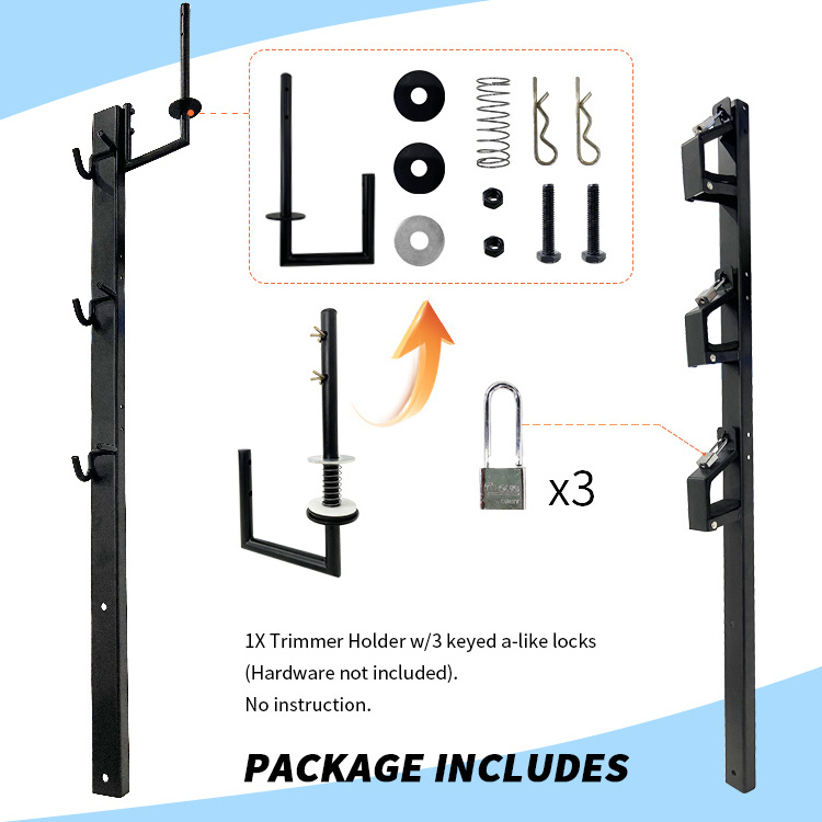 JH-Mech Unique Design Carrier Mount On Pickup Open Trailers Weed Trimmer Rack