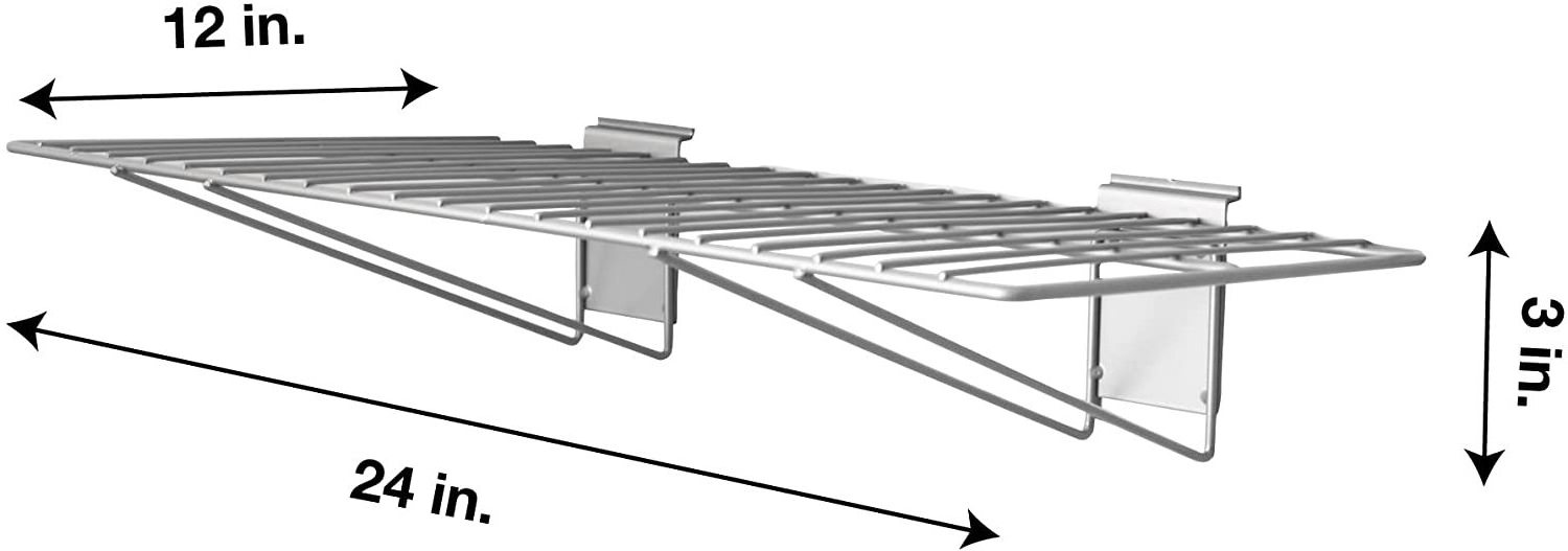 JH-Mech Corrosion Preventive Steel Heavy Duty Single Line Thickened Head Design Aluminum Board Hanging Hooks SlatWall Shelves