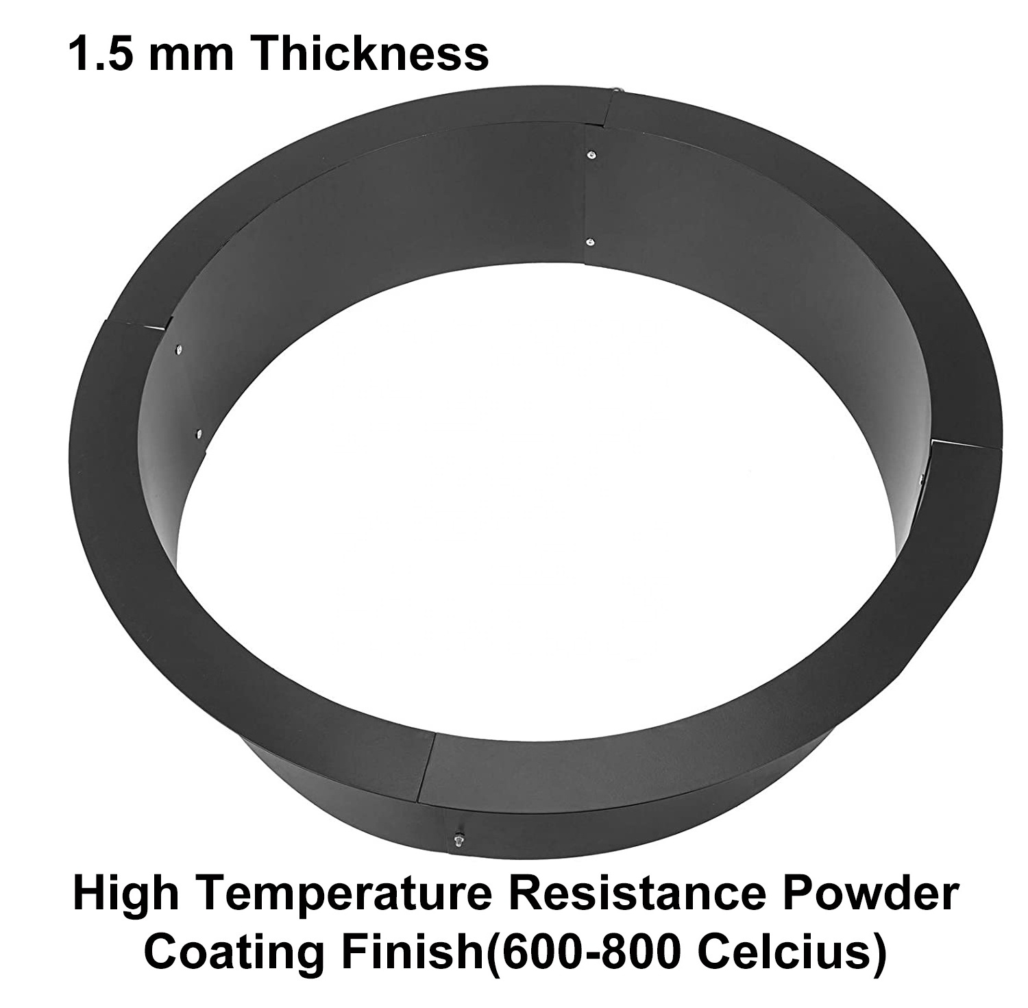 JH-Mech 33 inches outer Diameter Easy-Assembled OEM Outdoor Fire Pit Ring