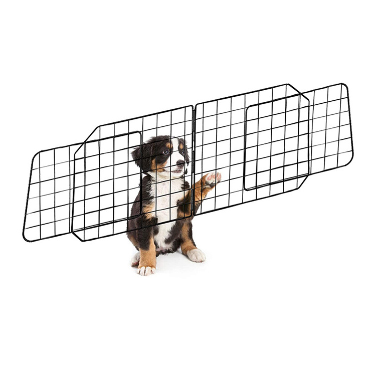 JH-Mech ODM Dog Car Barriers Universal Use Free Adjustment Mesh Wire Metal Dog Car Net Barrier Pet Barrier