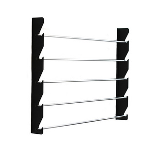 JH-Mech 4 Tier Ribbon Holder Organizer Rack For Craft Room Heavy-Duty Film Hanger Wall Mounting Vinyl Roll Holder