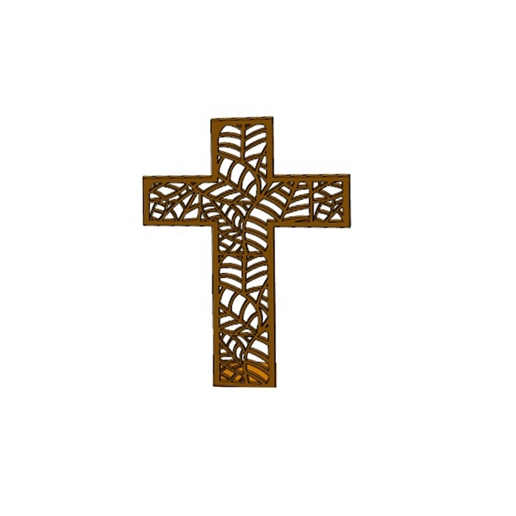 JH-Mech Christian Cross Home Decor Powder Coated Metal Wall Arts