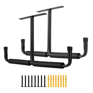 JH-Mech 2 Set Heavy Duty Ceiling Hanger Safe Racks Overhead Garage Storage Rack for Lumber Ladder Storage and Other Bulky Items