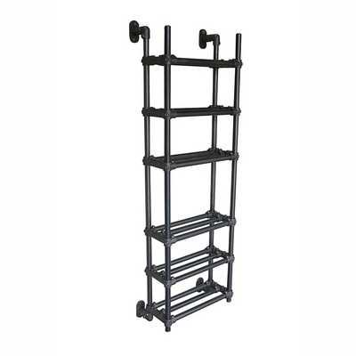 JH-Mech Shoe Storage Organizer for Home Tight Spaces Metal Wall Mounted Pipe Shoe and Boot Rack