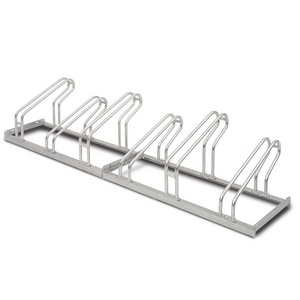 JH-Mech ODM Outdoor Use Double Level Rustproof High Or Low Design Floor Mounted Tubular Steel Bicycle Racks