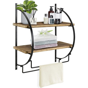 JH-Mech ODM Bathroom Shelves Over Toilet Multi Function Storage Wire Steel Bathroom Shelf Organizer