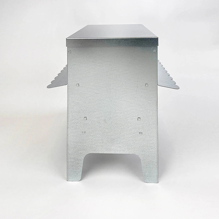 JH-Mech Feeders for Chickens With Roof Protect Your Feed Built to Last Medium Aluminum Poultry Feeders