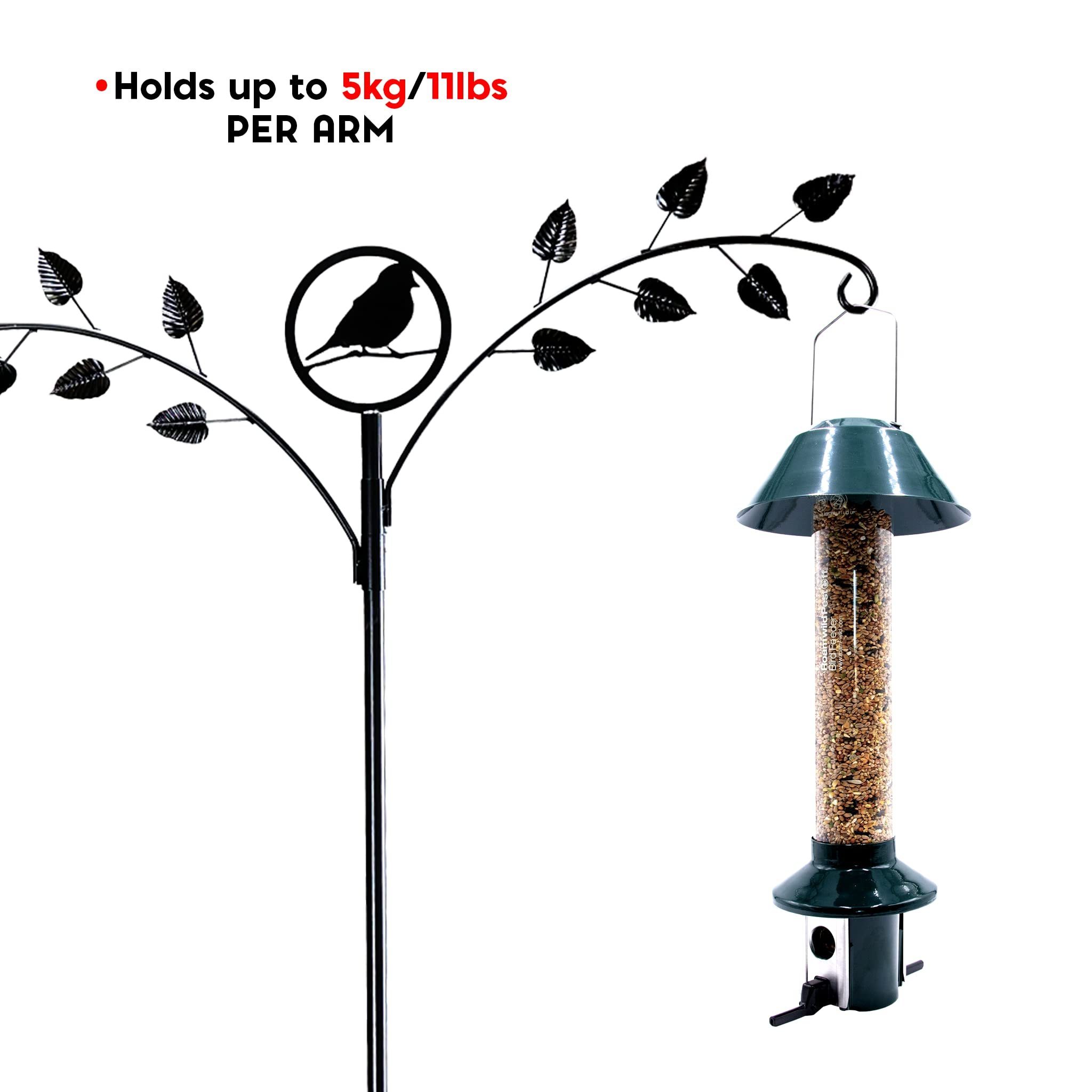 JH-Mech Outside Pole Mount Bird House Guard for Outdoor Shepherds Hook Squirrel Baffles For Bird Feeders