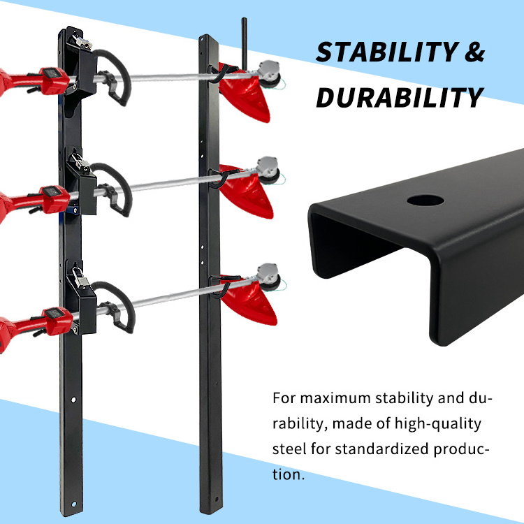 JH-Mech Unique Design Carrier Mount On Pickup Open Trailers Weed Trimmer Rack