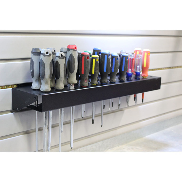 JH-Mech OEM In Stock 24 Inch Length Universal Uses Tools Collection Lightweight Screwdrivers Hanging Storage SlatWall Shelf