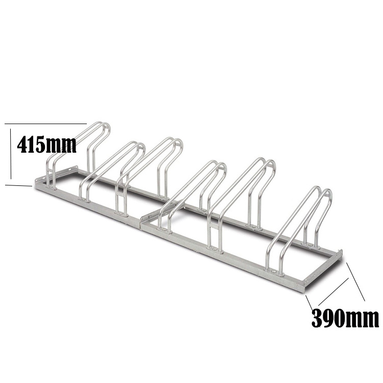 JH-Mech ODM Outdoor Use Double Level Rustproof High Or Low Design Floor Mounted Tubular Steel Bicycle Racks