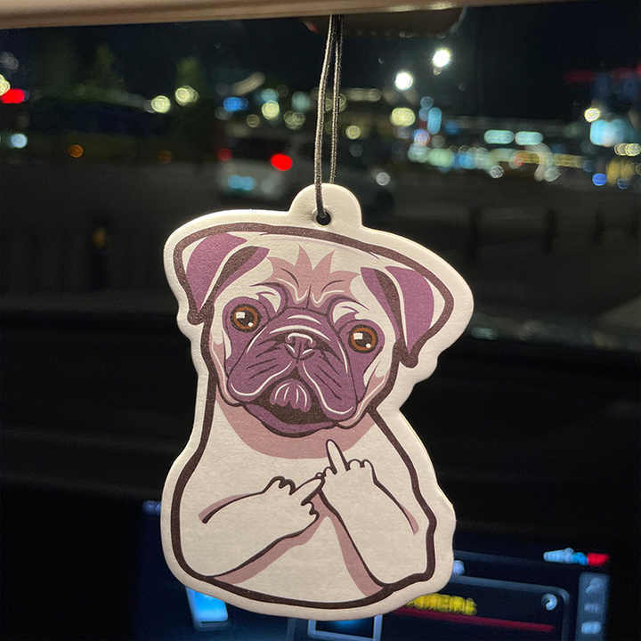 Custom Double Sides Logo Printed All Scents Long-Lasting Hanging Car Paper Air Freshener