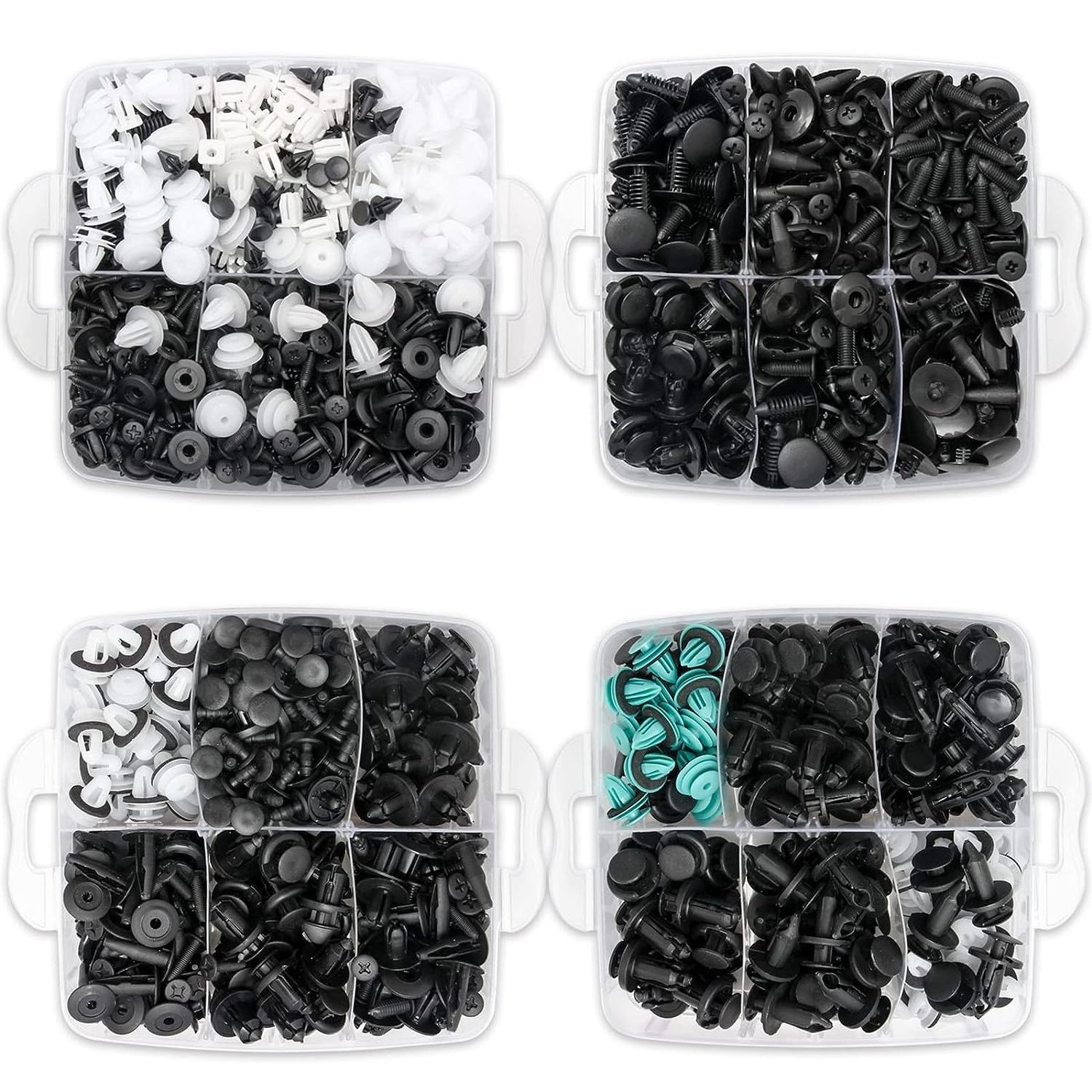 Hot Sale Durable Auto Push Pin Nylon Rivet Kit Car Retainer Clips Plastic Fasteners