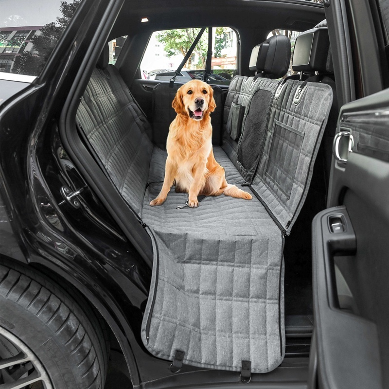 New Style Durable Dog Use Auto Pet Seat Covers Pet Hammock Mesh Window Detachable oxford cloth dog car seat cover