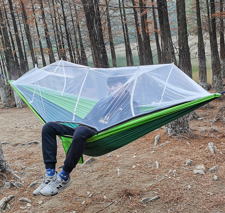 2024 Hot Sell Tents Camping Outdoor Light Travel Portable Ripstop Nylon Mosquito Net Hammock outdoor Camping & Hiking