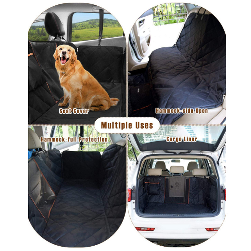 Factory Wholesale Dog Hammock With Mesh Window Waterproof Pet Backseat dog Car Seat Cover For Outdoor Traveling