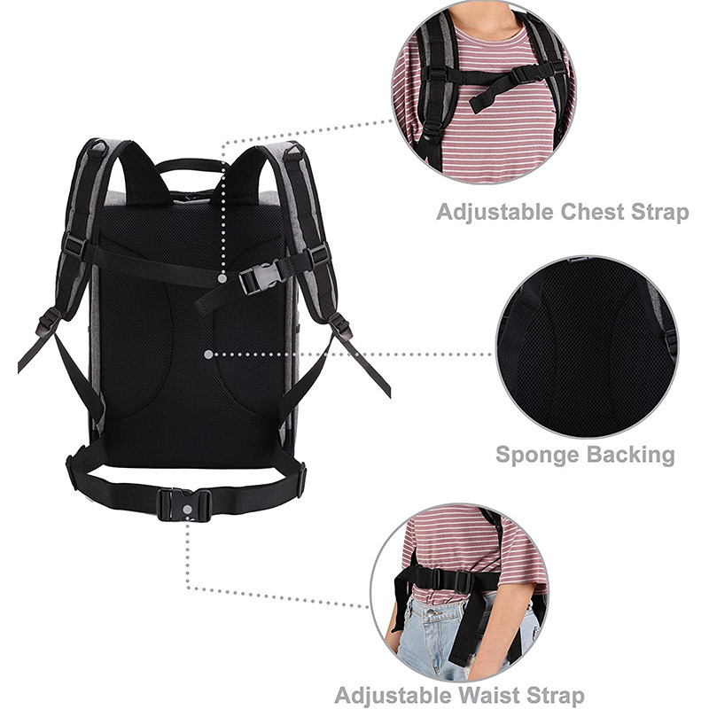 Factory Custom Pull  Pet Dog carrier bag Portable Breathable Mesh Travel Dog Backpack Carrier for Small Large Cat