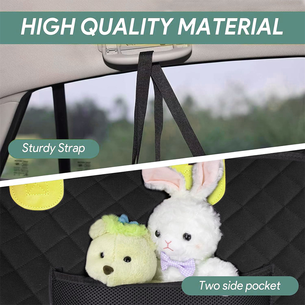 Wholesale Waterproof, Hard Bottom, Wear-Resistant pet car seat cover Universal Fit, and Hammock Design dog seat cover