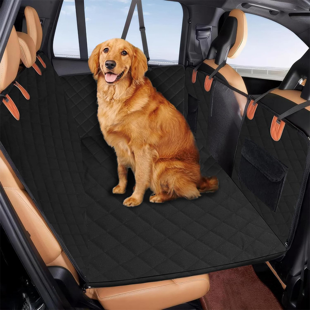 Wholesale Waterproof, Hard Bottom, Wear-Resistant pet car seat cover Universal Fit, and Hammock Design dog seat cover