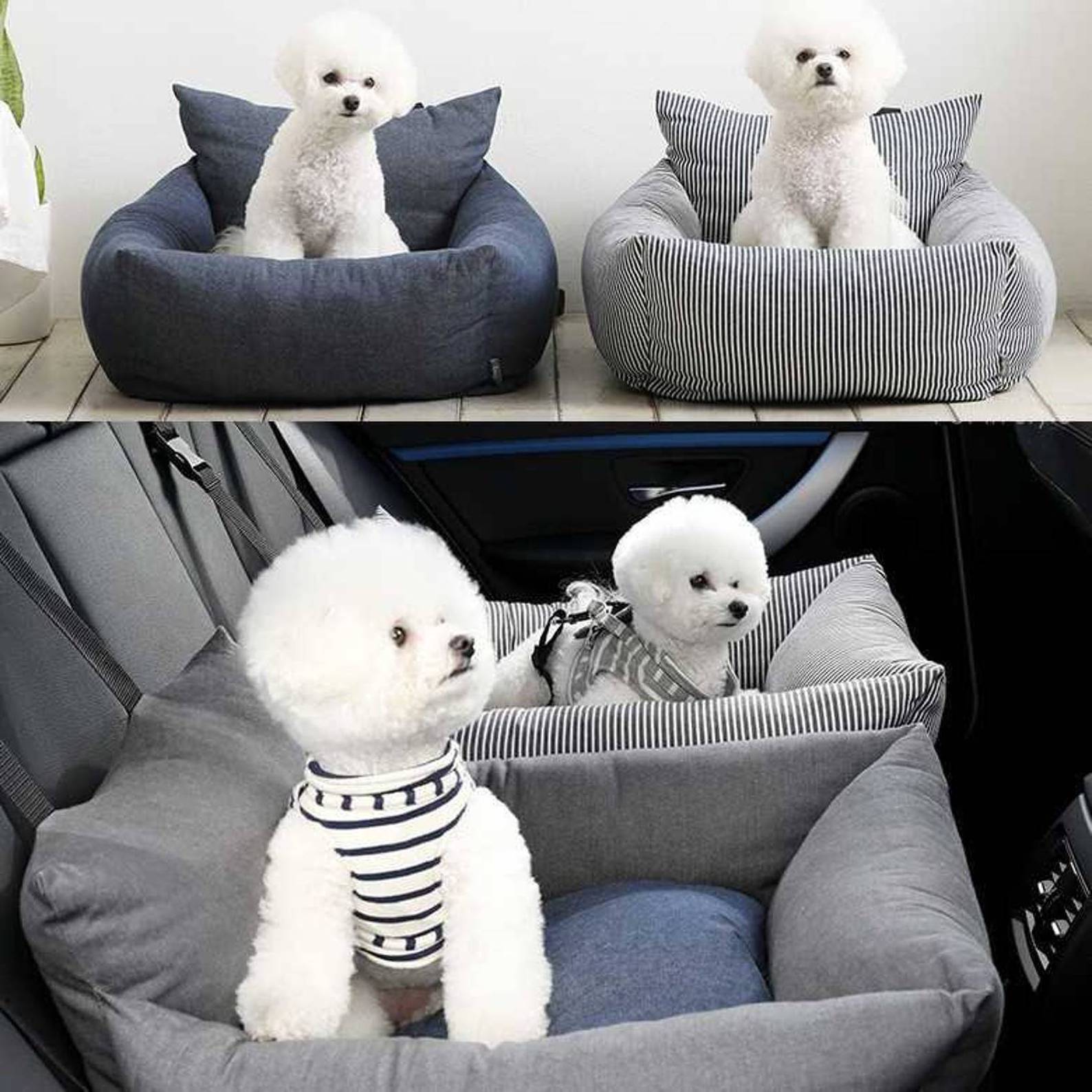 Wholesale Car Seat Booster  Detachable Washable Dog Carseats Pet Dog Travel Car Seat Pet Dog Booster  For All Car Types