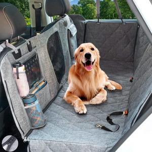 Wholesale Custom dog Car Seat Cover Wear-resistant Durable Non-stained Hair Waterproof Pet Back Seat Extender for dog